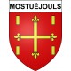 Mostuéjouls Sticker wappen, gelsenkirchen, augsburg, klebender aufkleber