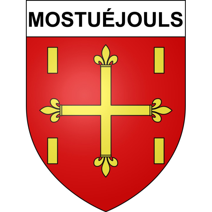 Stickers coat of arms Mostuéjouls adhesive sticker
