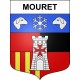 Stickers coat of arms Mouret adhesive sticker