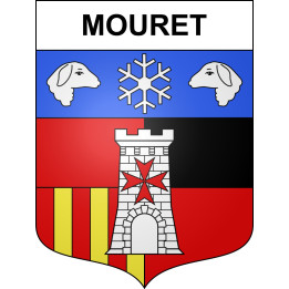 Stickers coat of arms Mouret adhesive sticker