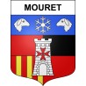 Mouret 12 ville sticker blason écusson autocollant adhésif