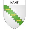 Pegatinas escudo de armas de Nant adhesivo de la etiqueta engomada