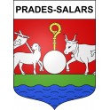 Prades-Salars 12 ville sticker blason écusson autocollant adhésif