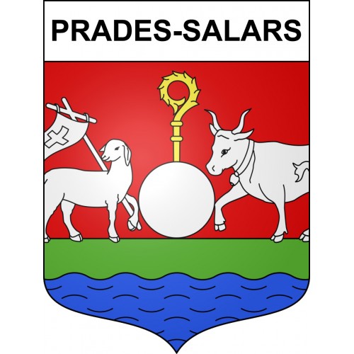 Stickers coat of arms Prades-Salars adhesive sticker