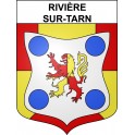 Rivière-sur-Tarn Sticker wappen, gelsenkirchen, augsburg, klebender aufkleber