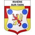 Stickers coat of arms Rivière-sur-Tarn adhesive sticker