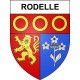 Rodelle 12 ville sticker blason écusson autocollant adhésif