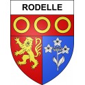 Rodelle Sticker wappen, gelsenkirchen, augsburg, klebender aufkleber