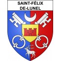 Saint-Félix-de-Lunel Sticker wappen, gelsenkirchen, augsburg, klebender aufkleber