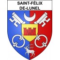 Stickers coat of arms Saint-Félix-de-Lunel adhesive sticker