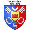 Saint-Félix-de-Lunel Sticker wappen, gelsenkirchen, augsburg, klebender aufkleber