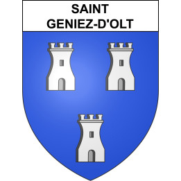 Stickers coat of arms Saint-Geniez-d'Olt adhesive sticker