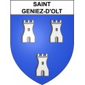 Saint-Geniez-d'Olt Sticker wappen, gelsenkirchen, augsburg, klebender aufkleber