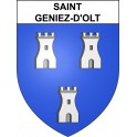 Stickers coat of arms Saint-Geniez-d'Olt adhesive sticker