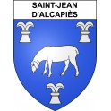 Stickers coat of arms Saint-Jean-d'Alcapiès adhesive sticker
