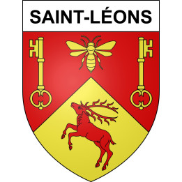 Stickers coat of arms Saint-Léons adhesive sticker