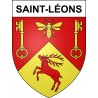Pegatinas escudo de armas de Saint-Léons adhesivo de la etiqueta engomada
