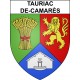 Pegatinas escudo de armas de Tauriac-de-Camarès adhesivo de la etiqueta engomada