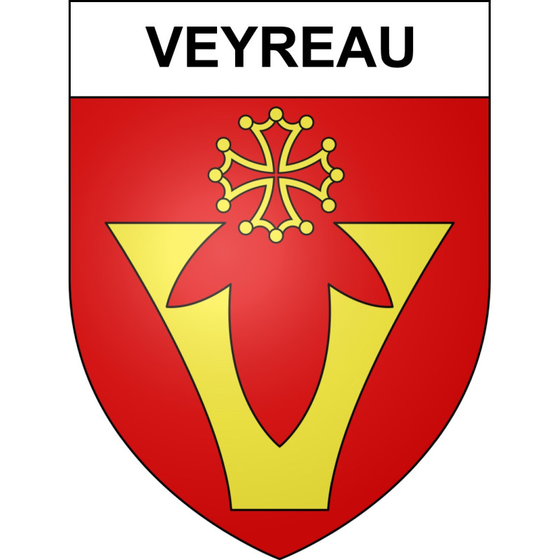 Veyreau Sticker wappen, gelsenkirchen, augsburg, klebender aufkleber