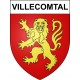 Stickers coat of arms Villecomtal adhesive sticker