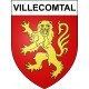 Villecomtal 12 ville sticker blason écusson autocollant adhésif