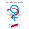 Caducée assistante-de-vie logo 508 sticker autocollant