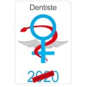 Caduceo di sanità Aiutante sticker adesivo