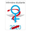 Caduceus pflegeassistentin sticker aufkleber