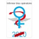 Caducée infirmier bloc opératoire logo 513 sticker autocollant