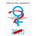 Caduceus pflegeassistentin sticker aufkleber