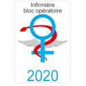 Caduceo di sanità Aiutante sticker adesivo