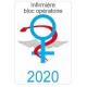 Caducée infirmière bloc opératoire logo 516 sticker autocollant