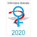 Caduceus pflegeassistentin sticker aufkleber
