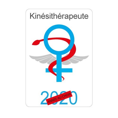 Caduceo di sanità Aiutante sticker adesivo
