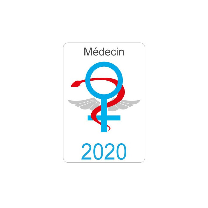 Caduceo de Cuidado de la salud del Ayudante de la etiqueta engomada de la etiqueta engomada