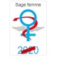 Caduceus health Care Aide sticker sticker