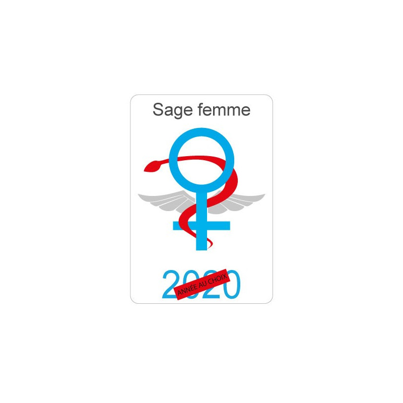 Caduceo di sanità Aiutante sticker adesivo