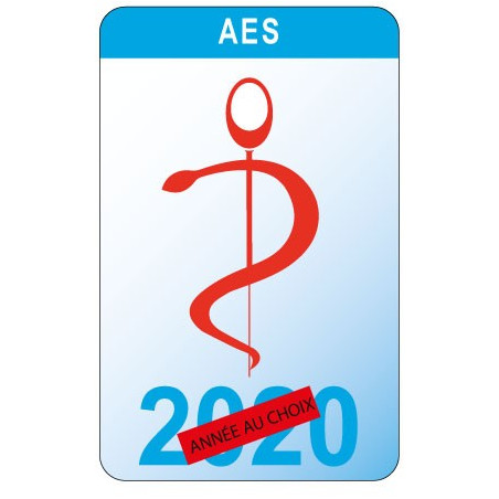 Caducée AES logo 530 sticker autocollant