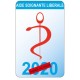 Caducée aide soignante libérale logo 530 sticker autocollant