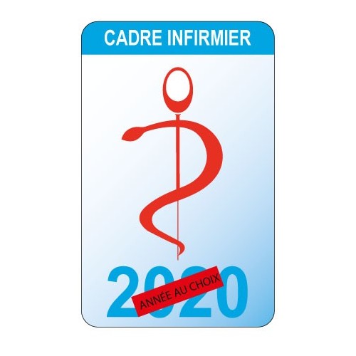Caduceo de Cuidado de la salud del Ayudante de la etiqueta engomada de la etiqueta engomada