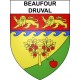 Beaufour-Druval 14 ville sticker blason écusson autocollant adhésif