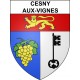 Cesny-aux-Vignes Sticker wappen, gelsenkirchen, augsburg, klebender aufkleber