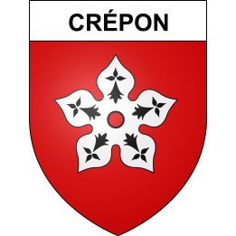 Stickers coat of arms Crépon adhesive sticker