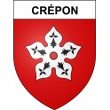 Stickers coat of arms Crépon adhesive sticker