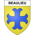 Beaulieu 15 ville sticker blason écusson autocollant adhésif