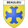 Beaulieu 15 ville sticker blason écusson autocollant adhésif