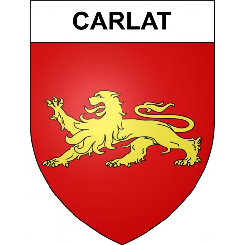 Carlat 15 ville sticker blason écusson autocollant adhésif