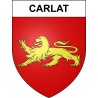 Pegatinas escudo de armas de Carlat adhesivo de la etiqueta engomada