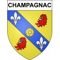 Stickers coat of arms Champagnac adhesive sticker