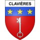Clavières 15 ville sticker blason écusson autocollant adhésif